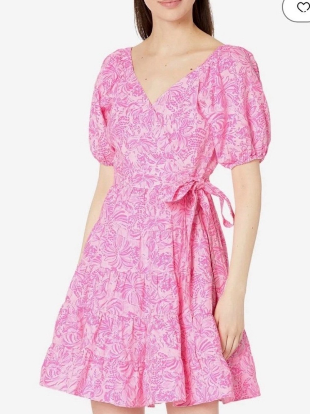 Lilly Pulitzer Iralee Linen Wrap Dress - Foxy Llama